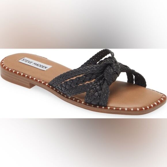 STEVE MADDEN | Wilmah Knotted Slide Sandal - Picture 1 of 6